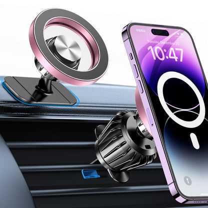 Kaistyle Soporte de coche Magsafe con 20 imanes fuertes: soporte magnético para teléfono de coche, soporte de montaje en tablero【360°】Soportes de teléfono celular para tu automóvil, accesorios para