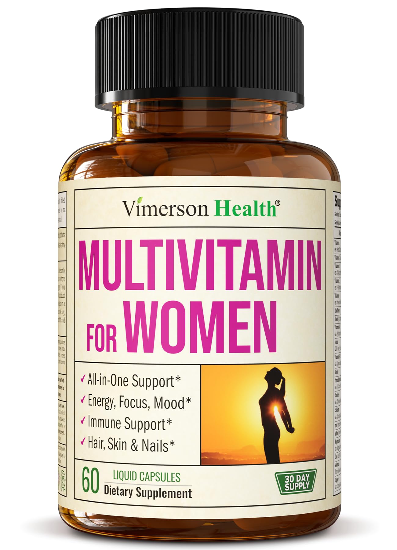 Multivitamin for Men - Daily Mens Multivitamins & Multiminerals with Vitamin D, Vitamin C, B12 Zinc & More. Essential Vitamins for Men for Energy, Focus, Stamina, Performance, Mens Health. 60 Capsules
