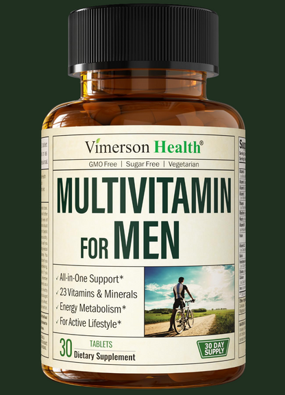 Multivitamin for Men - Daily Mens Multivitamins & Multiminerals with Vitamin D, Vitamin C, B12 Zinc & More. Essential Vitamins for Men for Energy, Focus, Stamina, Performance, Mens Health. 60 Capsules
