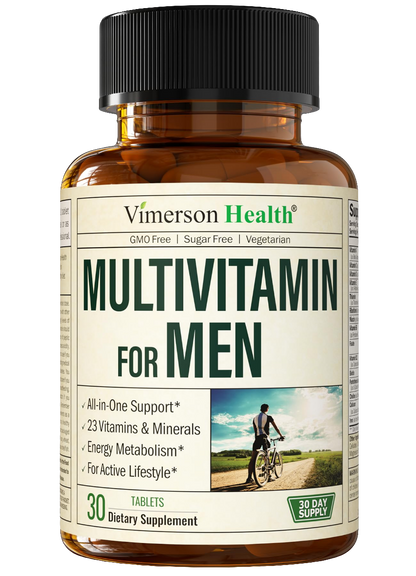 Multivitamin for Men - Daily Mens Multivitamins & Multiminerals with Vitamin D, Vitamin C, B12 Zinc & More. Essential Vitamins for Men for Energy, Focus, Stamina, Performance, Mens Health. 60 Capsules